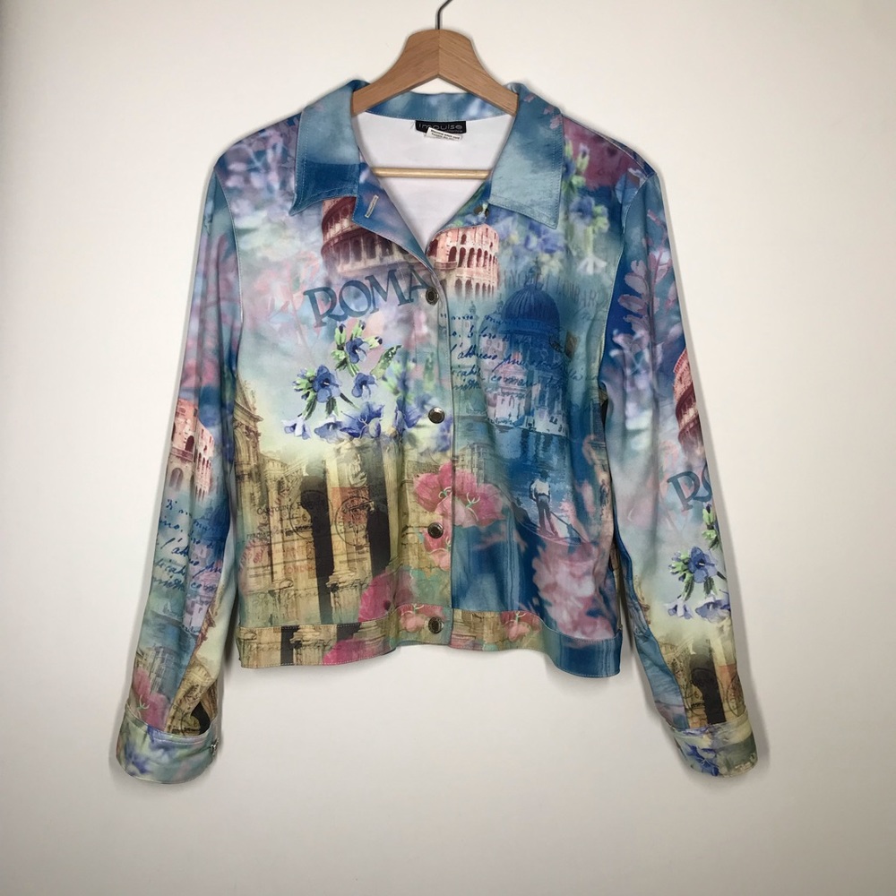Vintage Wearable Art 80s 90s Impulse California Jacket Size Small